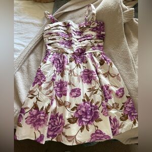 Abercrombie & Fitch Pink Peony Mini Dress